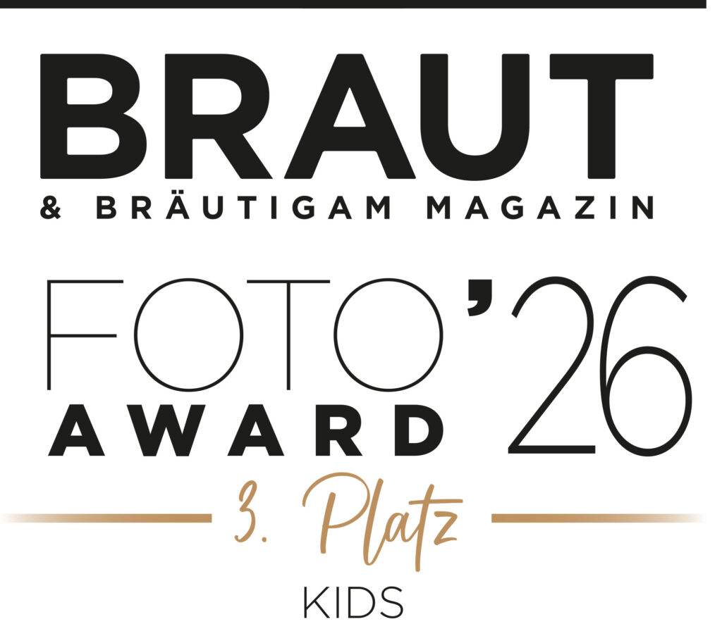 Logo Braut Foto Award 2026 – 3. Platz Kategorie Kids